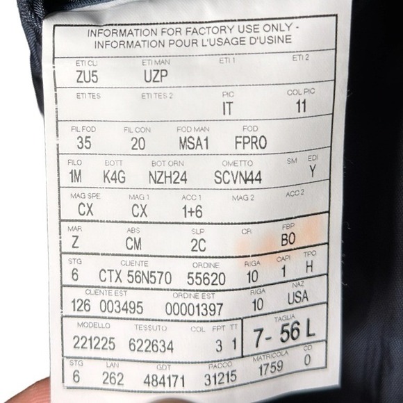 Ermenegildo Zegna Trofeo Tonal Stripe Blazer 100% Wool 100% Cupro | Men's US 46L - Picture 4 of 11